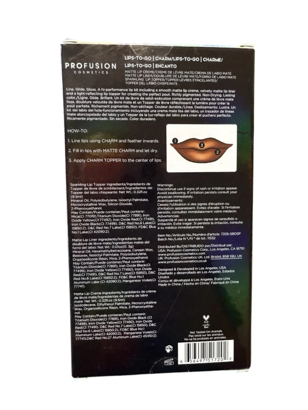 Profusion Cosmetics‎ LIPS-TO-GO Trio in Charm - Brown and Copper